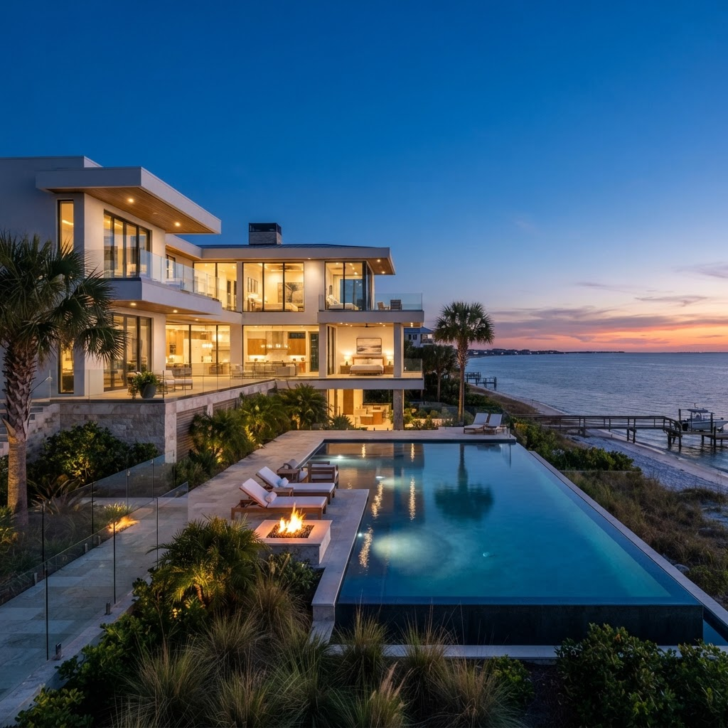 Gulf-Front Estate on Beach Boulevard